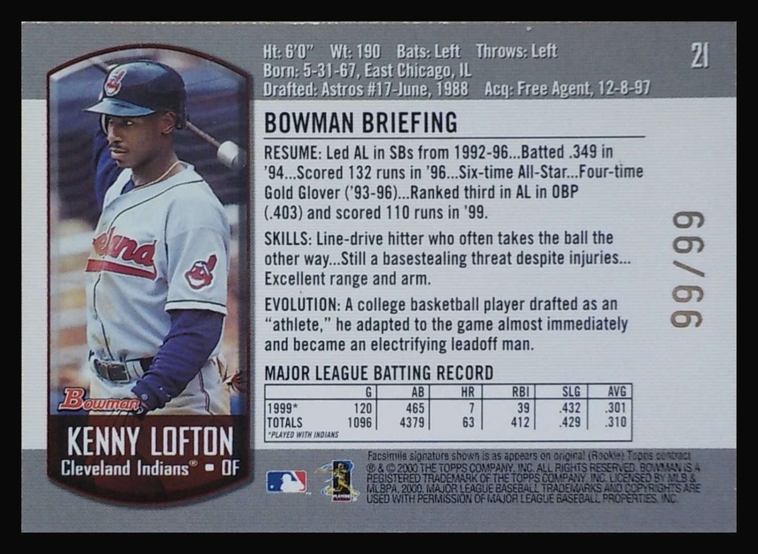 Back of Card