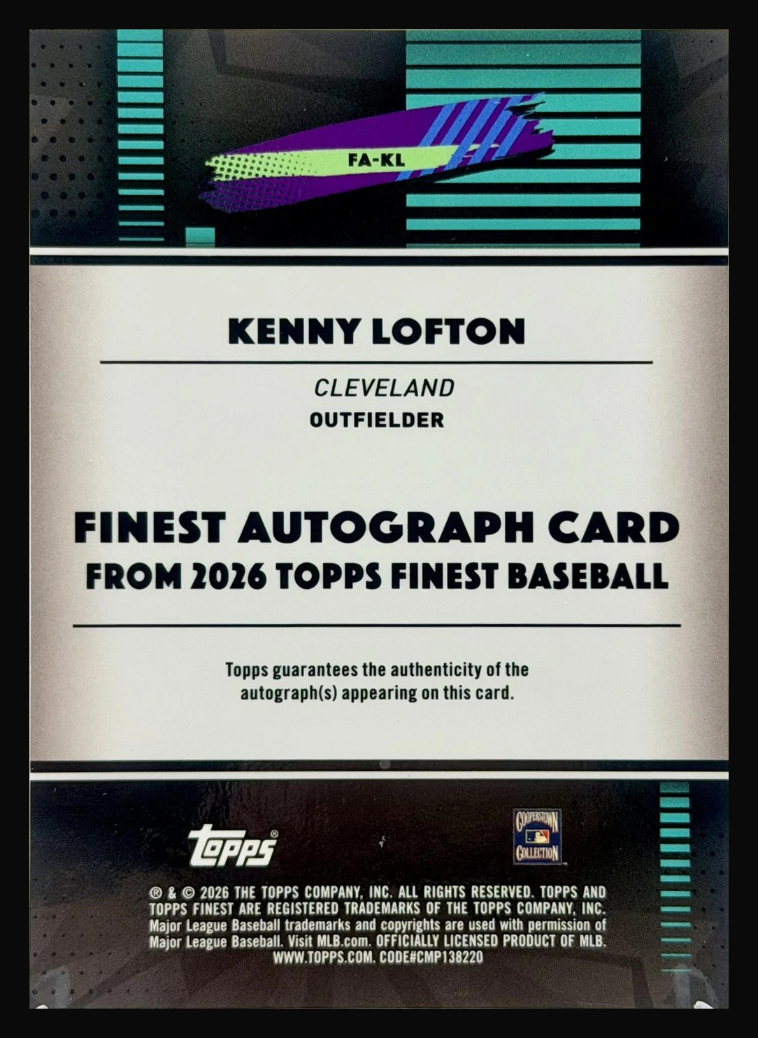 Back of Card