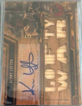 2020 Topps Triple Threads Autograph Relics Wood #TTARKL4 Kenny Lofton