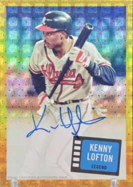 2023 Topps Archives '57 Topps Hit Stars Autographs FoilFractors #57HS-KL Kenny Lofton /1