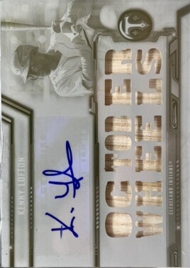 2020 Topps Triple Threads Autograph Relics White Whale #TTARKL3 Kenny Lofton