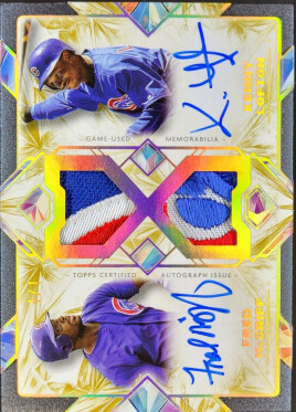 2025 Topps Diamond Icons Dual Player Autograph Relics Gold #DPARML Kenny Lofton/Fred McGriff /1