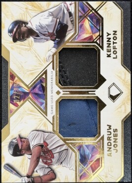 2025 Topps Diamond Icons Dual Preeminent Relics #DPPRJL Andruw Jones/Kenny Lofton /10