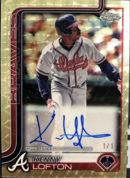 2025 Topps Chrome Update Legends Autographs Superfractors #CLAKL Kenny Lofton /1