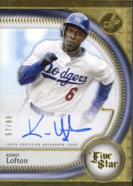 2025 Topps Five Star Autographs #FSAKL Kenny Lofton /199