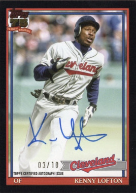 2026 Topps '91 Topps Autographs Black Foil #91AKL Kenny Lofton /10