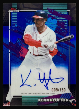 2026 Finest Autographs Blue Refractors #FAKL Kenny Lofton /150