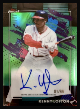 2026 Finest Autographs Green Refractors #FAKL Kenny Lofton /99