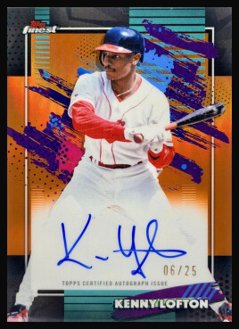 2026 Finest Autographs Orange Refractors #FAKL Kenny Lofton /25