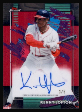 2026 Finest Autographs Red Refractors #FAKL Kenny Lofton /5