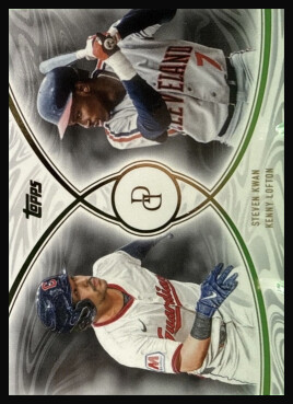 2026 Topps Dynamic Duals #27 Steven Kwan/Kenny Lofton