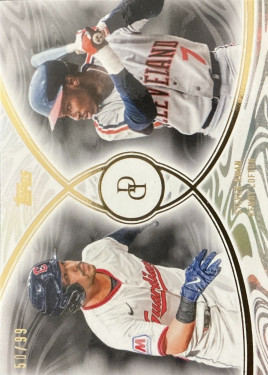 2026 Topps Dynamic Duals Rainbow #27 Steven Kwan/Kenny Lofton /99