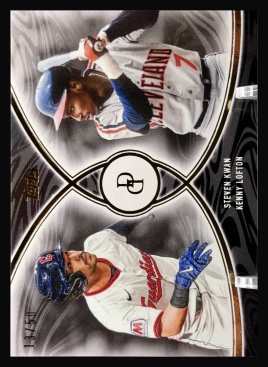 2026 Topps Dynamic Duals Black #27 Steven Kwan/Kenny Lofton /50