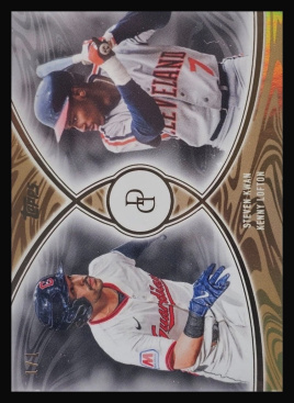 2026 Topps Dynamic Duals Gold #27 Steven Kwan/Kenny Lofton /1