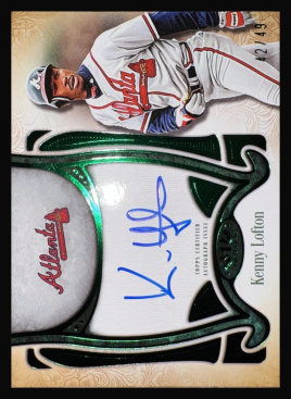 2026 Topps Tier One Top Shelf Signatures Green Foil #TSSKL Kenny Lofton /49